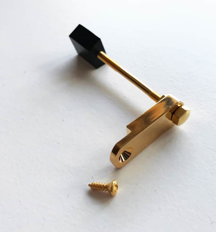 OEM Factory Spec Tall Gold Pickguard Support Bracket for Large Gibson arch top guitars L image 1