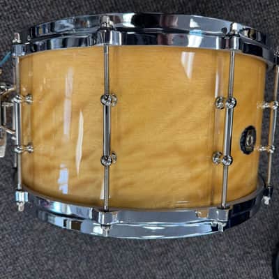 LUDWIG 110th ANNIVERSARY aged exotic avodire 7 x 14 anniversary snare drum 2019 image 3