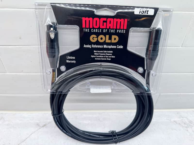 Mogami Gold Studio-15, Microphone Cable 15ft XLR Male to XLR Female – Brand New Sealed image 1