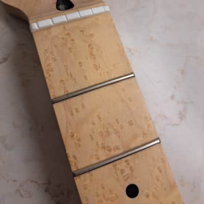 Mighty Mite 6-String Guitar Neck for Fender Stratocaster- Unfinished Birdseye Maple- NOS New Unused image 6