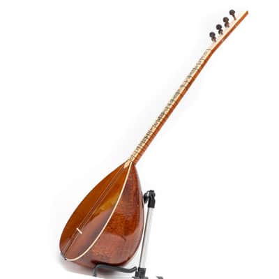 Long Neck Saz Rare Pamela wood & mother of pearl design, Professional Instrument image 4