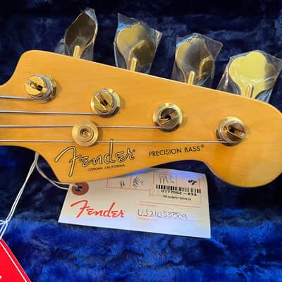 Fender 75th Anniversary Commemorative Precision Bass 2021 - 2-Color Bourbon Burst image 4