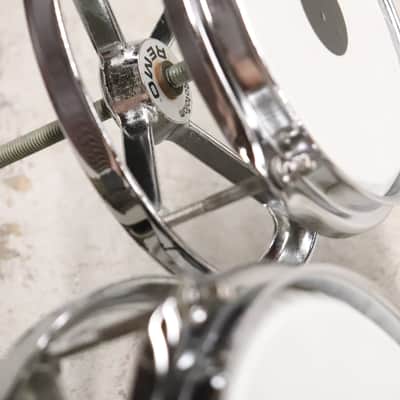 Remo 6/8/10" Roto Tom Drums Chrome Vintage 1970's image 7