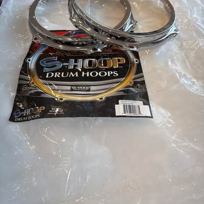 S-HOOP drum Hoops Two 8”6 lugs never been used 2022 - Chrome image 1