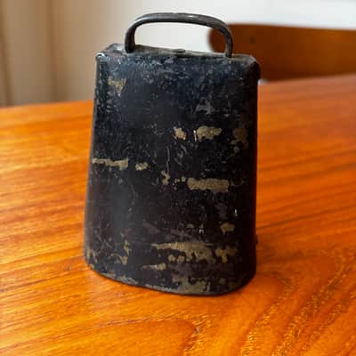 Vintage 1900s 4" Steel Cowbell Unmarked - See Video! image 4