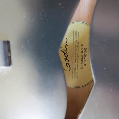 Godin 5th Avenue Acoustic Archtop 2010s Black image 8
