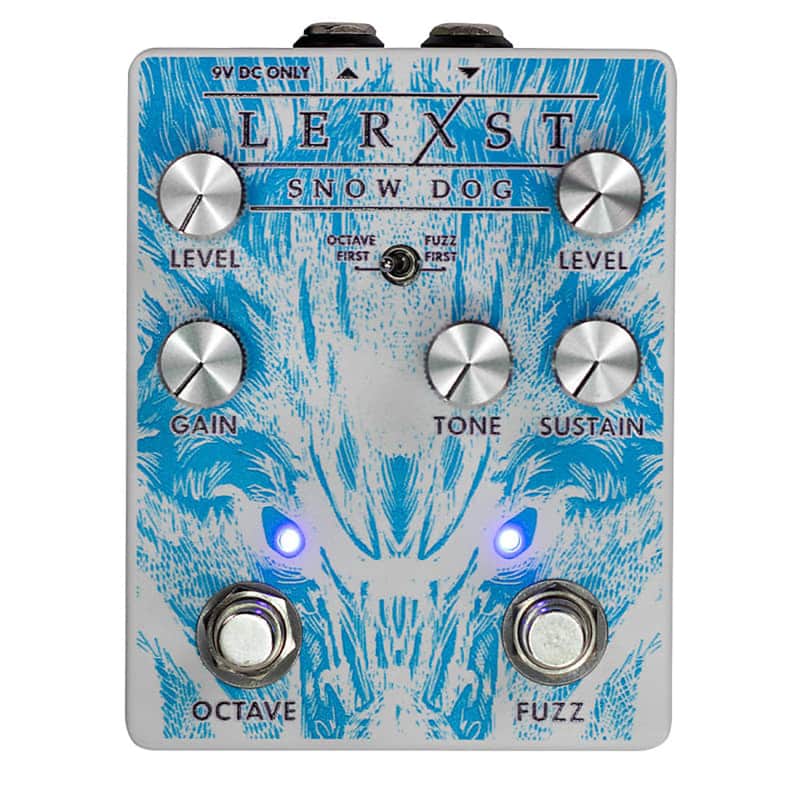 Lerxst Snow Dog Limited Edition Alex Lifeson Signature Octave Fuzz Pedal w/ Hand-Signed Backstage Laminate image 1