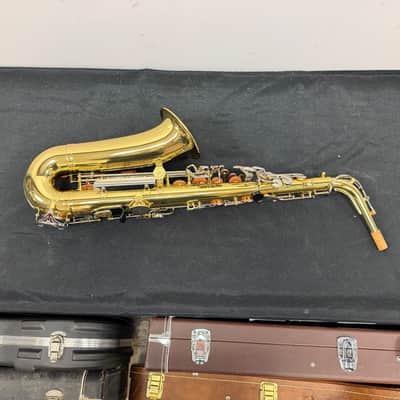 Used Yamaha YAS-23 Alto Sax Saxophone with Case Mouthpiece Neck Strap Just Serviced image 11