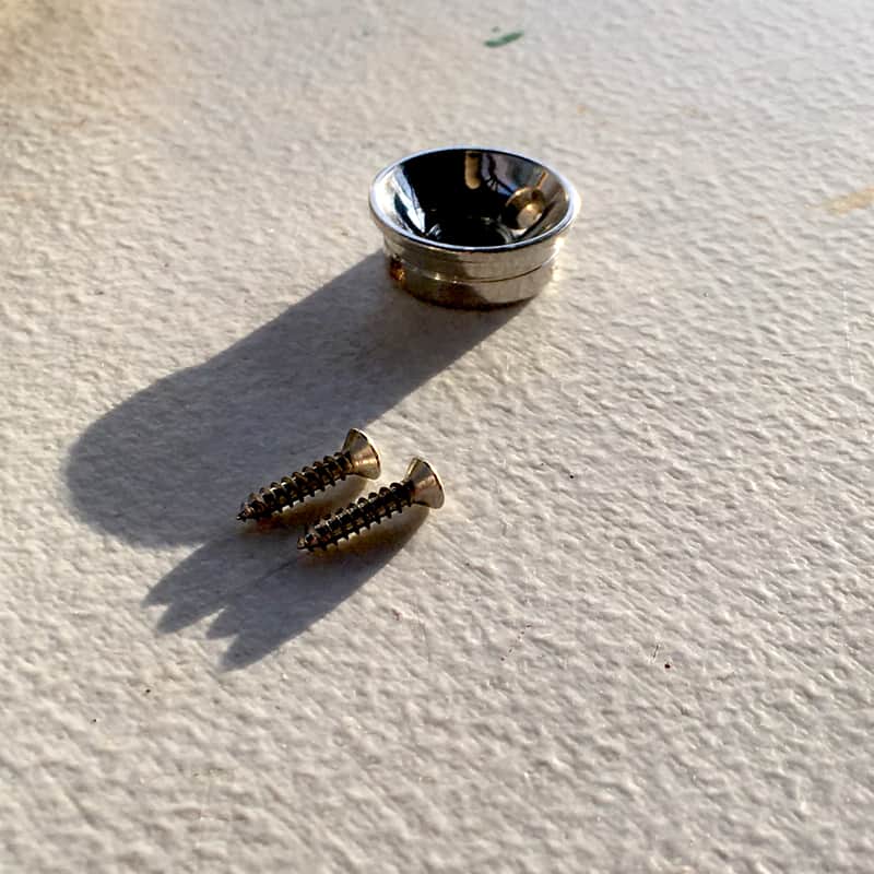 ? Luthier Parts Electro socket jack Chrome