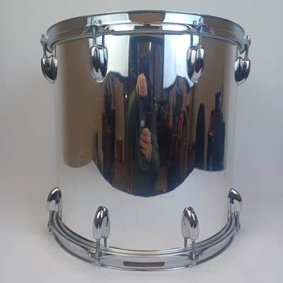 Slingerland 15x15"Chrome Over Wood Power Mega-Tom Magnum Vintage 3ply Maple Drum image 3