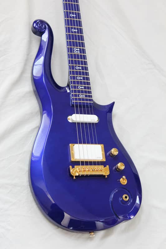 2017 Schecter Cloud Guitar Prince Signature Super Rare Limited Edition Guitar Blue (Metallic Purple) image 1