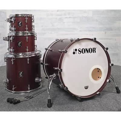 Used Sonor Prolite 4pc Drum Set Nussbaum - Very Good