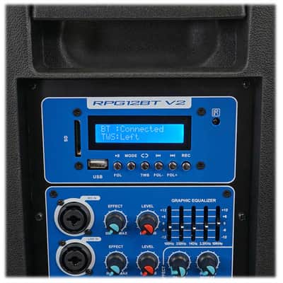 Rockville RPG12BT V2 12" Powered 800W DJ PA Speaker w/Bluetooth+Slip Cover image 16