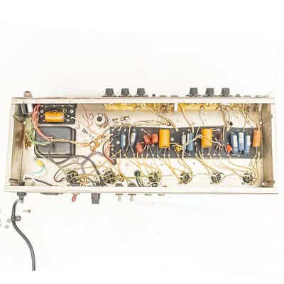 1966 Fender Bassman AA165 Blackface Tube Amp Head & Cabinet Jensen C12Q image 15
