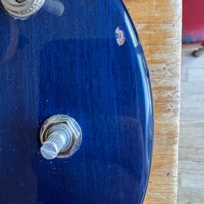 Warmoth SG Style P-90's Loaded Body 2015 - Blue image 5