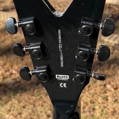 2011 Dean Dimebag Darrell Signature Showdown ML W/OHSC Black Dime Pantera Shadow image 9