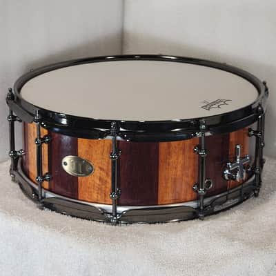 JT Custom Drums 14x5" Solid Padauk Stave Snare 2022 Natural image 14