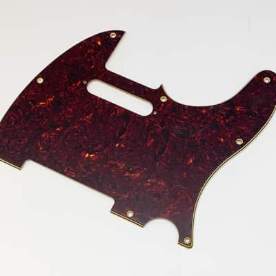 BloomDoom 4 Ply Aged Red Tortoise Relic T-Style Pickguard image 5