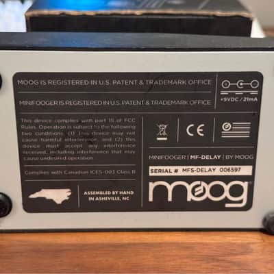 Moog Minifooger MF Delay v2 2010s Black image 6