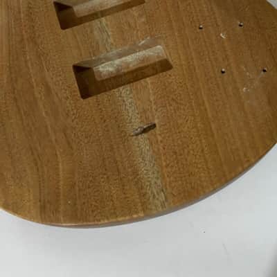 Solid Mahogany 4 String Bass Body image 5