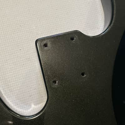 1990's Japan Jackson Professional Concert V 5 String Forest Green Metallic P & J Black Bass Guitar Body image 15