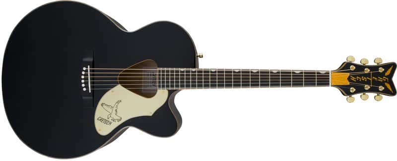 Gretsch G5022CWFE Rancher Falcon Jumbo with Fishman Pickup System 2024 - Black (INCLUDES CASE AND FREE RETRO WALL CLOCK) image 1