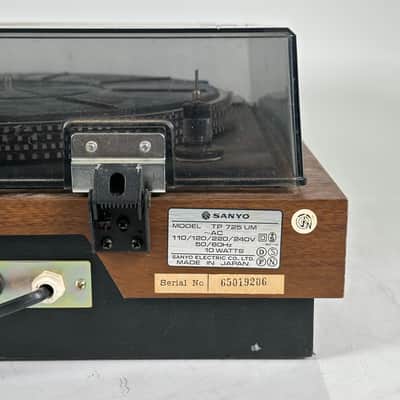 Sanyo TP-725 Belt Drive Servo Control Auto Return Turntable image 12