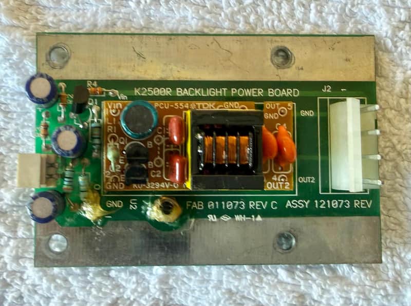 Kurzweil K2500R LCD Backlight Power Board – Display Backlight Power Supply image 1