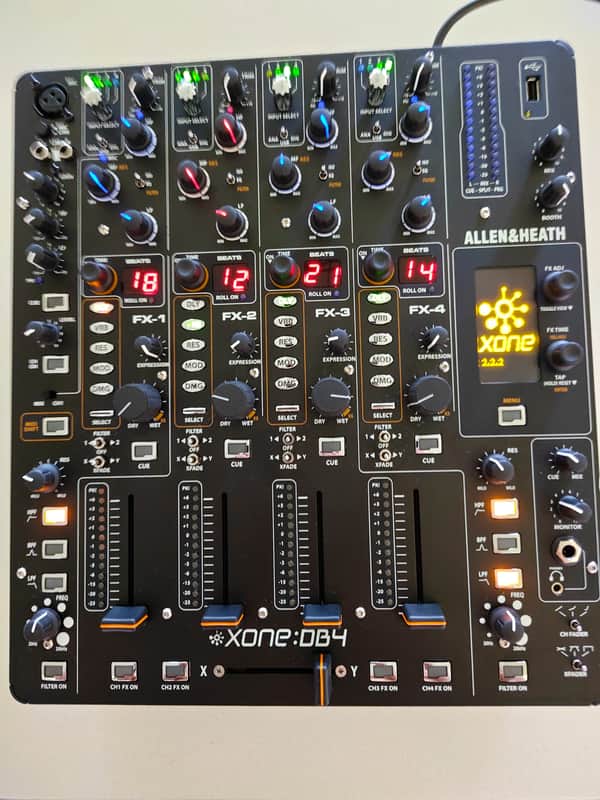 Allen & Heath XONE:DB4 4-Channel Digital DJ Mixer w/ Effects | Reverb