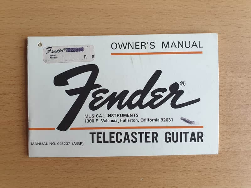 [Vintage] Fender Telecaster Guitar Owner's Manual 1976 (#1) image 1