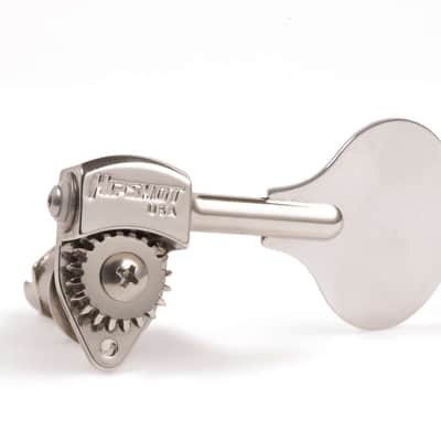 Hipshot Ultralite USA HB6L Lollipop 3/8 Nickel - Single Bass tuner image 1