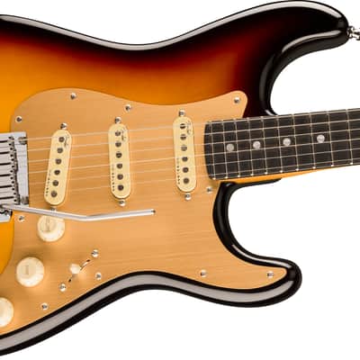 Fender American Ultra II Stratocaster Ebony FB Ultraburst with Case image 4