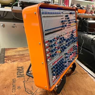 Buchla Tiptop 200t series with BPNYC ZERO Halliburton Eurorack Modular Travel Case 9U #3 ORANGE image 5