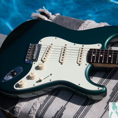 2017 Fender MIJ Hybrid '60s Stratocaster - Sherwood Green Metallic - USA Vintage PU's - Pro Set Up w Perfect Frets/Action/Intonation ST-62 MIJ image 10
