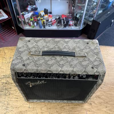 Vintage Fender Champ 12 Tube Guitar Amp Amplifier 1980's Snakeskin Just Serviced image 6