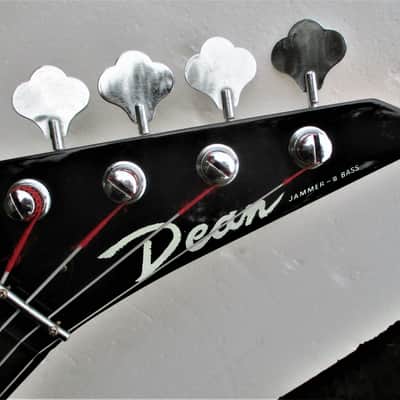 Dean Jammer III Bass Guitar,  1989,  Made In Korea,  34" Scale,  2 Pu's,   White Finish,  Gig Bag image 2