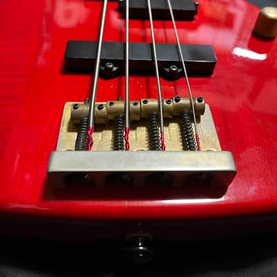 Fernandes FRB-55 MIJ 32" Medium Scale - Red Revolver Bass image 5
