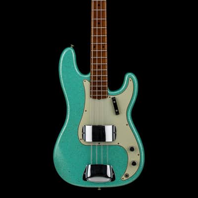 Fender Custom Shop Empire 58 Precision Bass Journeyman Relic - Aged Sea Foam Green Sparkle #88270 image 3