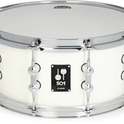 Sonor SQ1 Snare Drum - 6.5 x 14 inches Satin Pure White image 1