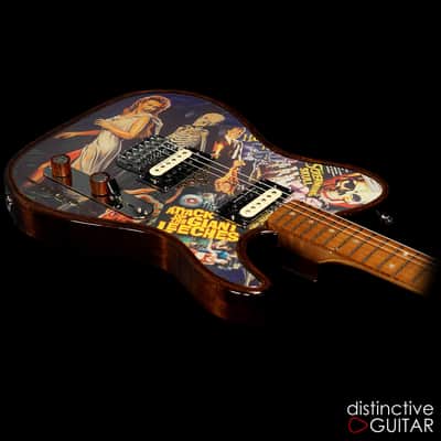 Walla Walla Maverick Pro Crystal Screaming Skulls - Chambered Body Tele image 3