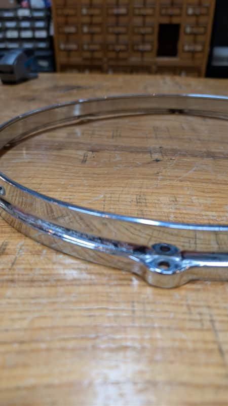 Gretsch Vintage 14" Diecast COB hoop 8 hole - Chrome image 1