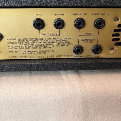 VINTAGE MARSHALL 25/50 JUBILEE 3530 BASS AMP HEAD image 17