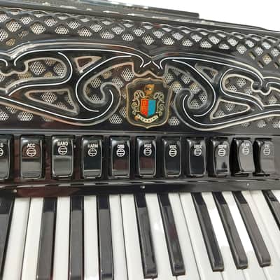 Aaccordion Harmonika Guerrini Superior 2 Cassotto 2+2 Piccolo 120 Bass double tone chamber image 12