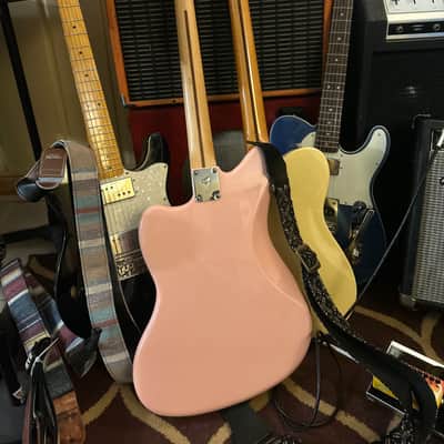 Fender CME Exclusive Player Jazzmaster - Shell Pink / White WRHB CuNiFe Pickups image 4