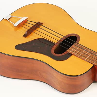 1980 EKO BA/4 Acoustic Fretless Bass Guitar Vintage Hofner Hagstrom image 4