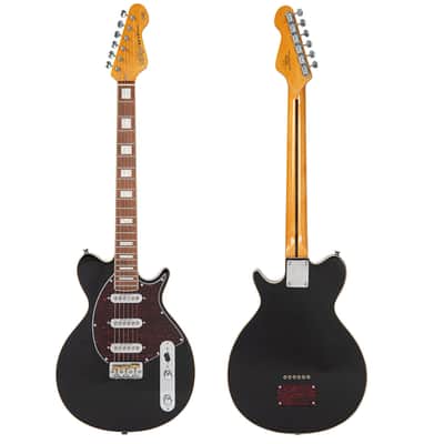 Vintage REVO Series 'Vision' Electric Guitar ~ Boulevard Black image 4