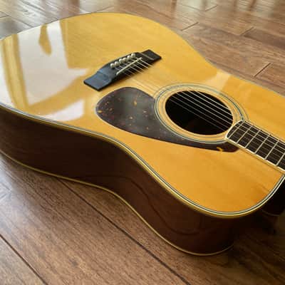 1970s Yamaha FG-401 Acoustic Dreadnought Guitar MIJ Orange Label Nippon Factory w/ HSC martin guild image 8