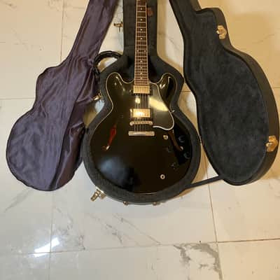 Gibson ES-335 Memphis Dot Fatneck ‘59’ Re-issue 2008 - Gloss Ebony image 13