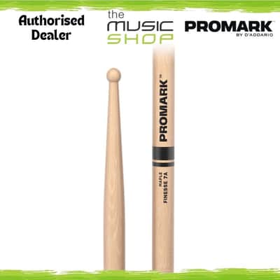 Pair of Promark Finesse 7A Maple Wood Tip Drumsticks - RBM535RW Drum Sticks image 1