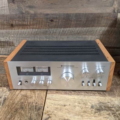 3 Pc. Kenwood Stereo System With Custom Wood Side Panels - KA-5700, KT-5500, KX-530 - See Description image 7